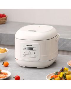 Daewoo (DAEWOO) Smart Multi-functional Rice Cooker with Steaming and Cooking, 4L Non-stick Inner Pot, Large Capacity, Nebula White