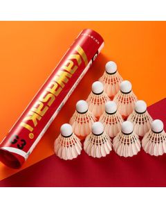 KAWASAKI Badminton Shuttlecocks Club Grade Golden No.3 G3 Speed 77
