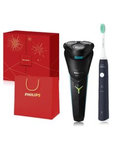 PHILIPS Cyclone Gift Set: Comfort on the Go, Electric Shaver & Toothbrush Combo – Perfect Gift for Boyfriend, Husband, or Dad