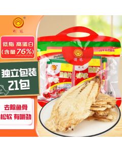 Mingzhu Fresh Roasted Dried Fish Fillet 126g (6g*21 packs) Zhoushan, Zhejiang Specialty Ready-to-Eat Seafood Snack
