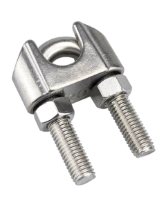 Haystick HK-02 304 Stainless Steel U-Type Wire Rope Clamp Rope Clip U-Shaped Cable Clamp Wire Rope Lock M3 (10 Pcs)
