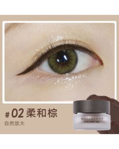 Judydoll Long-Wear Eyeliner Gel Pencil Waterproof Sweatproof Smudge-Proof Beginner-Friendly Non-Fading 02 Deep Brown
