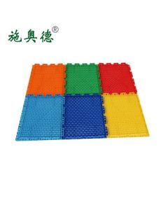 Shi Ao De Basketball Court Suspension Floor Double-Layer Diamond Grid 30.5*30.5*1.5cm Round Rib Suspension Mat