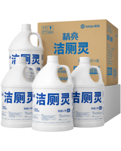 Lanju Disinfectant Toilet Cleaner 3.78L*4 Bulk Pack, Commercial Bathroom Toilet Bowl Cleaner for Stain Removal