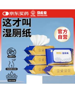 Mayinglong Flushable Wet Wipes for Toilet Use, Gentle Hemorrhoid Wipes with Antibacterial Properties, Family Pack (84 Sheets * 5 Packs), Dissolvable for Toilet