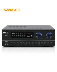 Shile (SHILE) AV-108 Professional Power Amplifier for Home Theater Karaoke, KTV Stage and Conference Room High-Power Fixed Impedance Amplifier