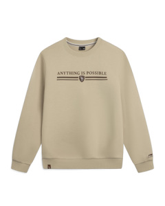 Li Ning Men's Round Neck Sweatshirt 2025 New Arrival Sportswear Series Trendy Fashion Versatile Top AWDVA49