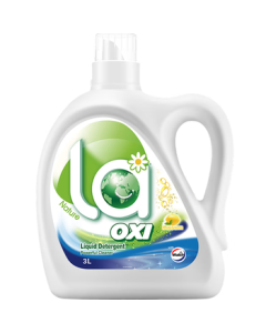 Walex la Oxygen Laundry Detergent Lemon Scent 3L/Bottle - Kills Bacteria, Dust Mites & Mildew Odor, Removes Stains, Leaves Fragrance, Suitable for Machine & Hand Wash