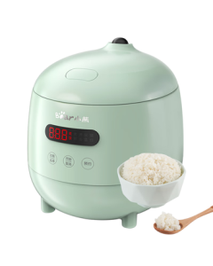 Bear Electric Rice Cooker, Small 1.2L Mini Rice Pot for 1-2 People, Smart Pre-Timed Cooking, Multi-Function Micro-Pressure Compact Rice Maker for Dorms & Small Households, Model DFB-B12L5
