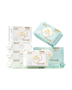 PurCotton Naisi Princess Medical-Grade Ultra-Clean Absorbent Sanitary Pads 64-Pack for February (245*50p+290*8p+420*6p)