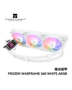 Thermalright FROZEN WARFRAME 360 WHITE ARGB Ice Armor All-in-One Liquid Cooler with IPS LCD Screen FW360 WHITE ARGB