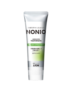 Lion NONIO Imported Refreshing Toothpaste Citrus Mint 130g - Whitening, Stain Removal, Gum Care with Fluoride