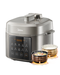 Midea 0-Fluorine Spherical Inner Pot Electric Pressure Cooker 6L Large Capacity Household Rice Cooker Pressure Cooker for 5-8 People, Fully Automatic Smart Pre-Order Far Infrared Stewing MY-E6923