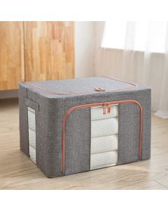 Changbaosen Storage Cotton Linen Storage Box 60*42*40cm Clothing Organizer 100L/Piece Light Gray (Minimum 2 Pieces)