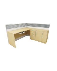 New Red Eagle Office Furniture Executive Desk (Side Cabinet Not Included)