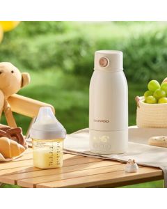 DAEWOO Thermos Pot, Wireless Portable Thermos Cup for Babies On-the-Go, Temperature-Control Milk Warmer and Electric Kettle [DY-TN28]
