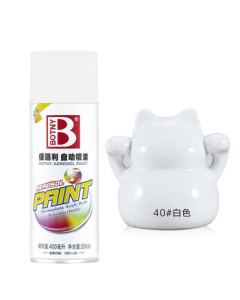 BOTNY B-1088 N040 400ml White Hand-Shake Spray Paint for Graffiti