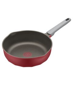 SUPOR Red Dot Titanium Non-Stick Frying Pan with Lid 28CM, Compatible with Induction Cookers and Gas Stoves NJ28WA3