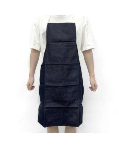 Huadun [Customizable] HD-0006 Heavy-Duty Denim Apron (1 Piece)