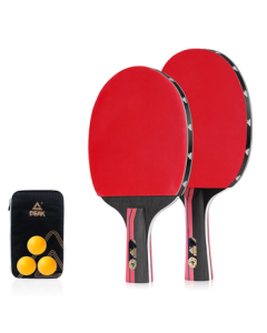 Peak Table Tennis Paddle Professional Set for Students and Adults, Includes Paddle Bag and 3 Balls (P4 Star)