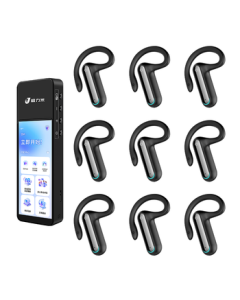 JiliMi Wireless Interpreter One-to-Many Simultaneous Translation Headset, Guide and Conference Real-Time Translator, Multilingual Conversation Device for Travel Abroad, Simultaneous Interpreter JLM-XTB-20