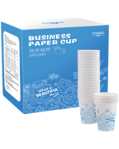 YouAo Disposable Paper Cups 1000-Pack 210ml Thickened Water Cups, Bulk for Home, Office, and Business Use