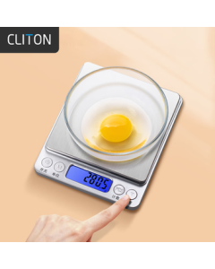 CLITON Precision Kitchen Scale, Food Baking Gram Scale, Coffee Bean Scale, Home Electronic Kitchen Scale, Mini Scale