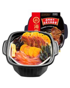 Haidi Lao Spicy Tender Beef Self-Heating Hot Pot Meal 435g