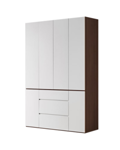 QuanU Home Minimalist Wardrobe Closet Combination Storage Cabinet Wall-Mounted Bedroom Floor-to-Ceiling Furniture