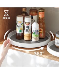Lancoro Rotating Spice Rack Kitchen Organizer Tray Multi-functional Storage Shelf Box Large Turntable