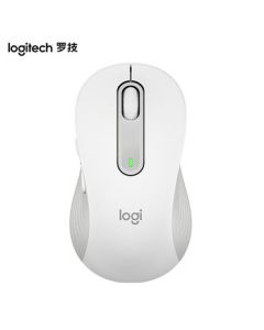 Logitech M650L Wireless Bluetooth Mouse, Silent Office Mouse, Dual-Mode Connectivity, Enterprise Procurement, Large Hand Size Compatible, White