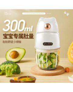 Pulidun Baby Food Processor Multi-functional Puree Maker Electric Blender FS-830 Milky White/Single Cup New 8 Blades