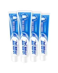 Cold Acid Spirit Antibacterial Plaque Anti-Sensitive Toothpaste Set with SDC for Healthy Teeth and Gum Care, 4 Tubes Total 720g [Recommended by Wu Lei]