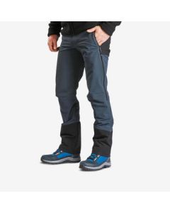 Decathlon Fleece-Lined Warm Pants for Men, Outdoor Waterproof Windproof Loose Straight Pants for Autumn/Winter S/M-4598047