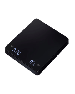 PAKCHOICE Coffee Scale Pour Over Coffee Timer Scale Set Ultra-Thin Measuring Scale with Charging Function Black
