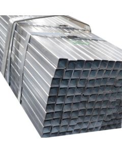 Gongfu Galvanized Steel Square Tube, Square Pipe, Customizable Cutting, Scaffolding Material, Unit: Meter, 25*25*2.0mm