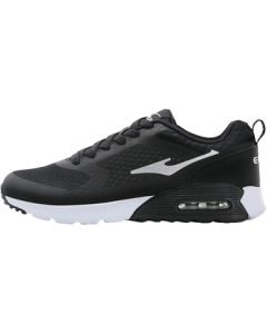 Erke Men's Cushion Sports Shoes - Black Anti-Slip Shock-Absorbing Running Shoes with Soft Bounce Sole, Lightweight for Men