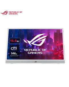 ASUS ROG XG16AHPE-W White Gaming Portable Monitor 15.6-inch 144Hz IPS Ultra-Thin Portable Display with Built-in Battery Stand