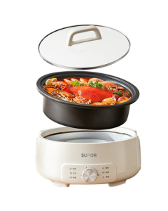 SUPOR Electric Hot Pot, Multi-purpose Cooking Pot, Dedicated Hot Pot for Home Use, Non-Stick Detachable 4L Electric Stew Pot, Multi-functional H28YK857