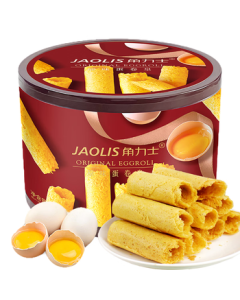 JAOLIS [Hong Kong Brand] Original Flavor Egg Roll King 208g Mid-Autumn Festival Gift Box Egg Rolls Snacks for Kids, Pregnant Women, and Gifting