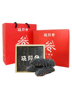 Xiaoqin Dalian Light-Dried Sea Cucumber 45g 13-15 Pieces Liaoning Spiky Sea Cucumber Dried Seafood Mid-Autumn Festival Gift Box