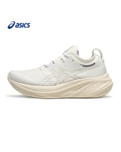 ASICS Women's Comfortable Cushioned Running Shoes GEL-NIMBUS 26 White/White 38