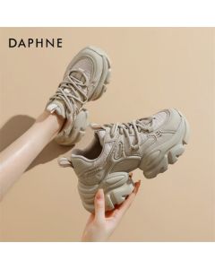 Daphne Casual Shoes for Women - Platform Chunky Dad Sneakers, Breathable and Comfortable Women's Shoes 4024101129 Beige Size 36