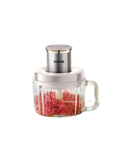 SUPOR Household Multi-functional Meat Grinder 2L Large Capacity Meat Mincer with Convenient Handle, Dedicated Bowl, Multi-purpose JRD08