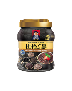 QUAKER 5-Black Instant Oatmeal 860g with Black Sesame, Zero Added White Sugar