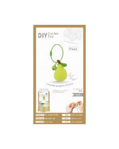 Crochet fruit pear pendant