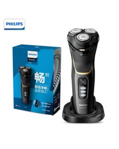 PHILIPS Electric Shaver for Men, Original Imported Rechargeable Shaver, Dry/Wet Shaving with 3 Heads, Beard Shaver S4303/12