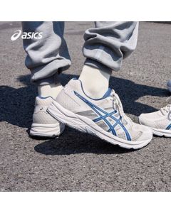 ASICS Men's Breathable Cushioned Running Shoes GEL-CONTEND 4 Beige/Blue 42.5