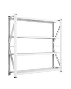 CHUSHIYOU White Shelf Multi-layer Storage Rack for Home, Medium Warehouse Supermarket Display Stand 200*60*200