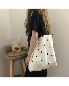Shoulder canvas bag 35cm*40cm}

Parsing process:
1. Remove marketing terms: descriptive words such as "Female 2025 New Instagram", "Korean Version of Female Student Academy", and "Portable Large Capacity" have been removed
2. Keep the core noun: shoulder 